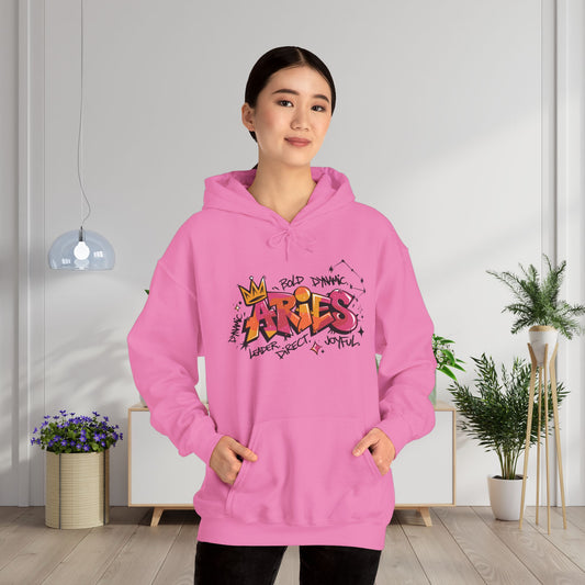 Aries Street Art Heavy Blend™ Hooded Sweatshirt