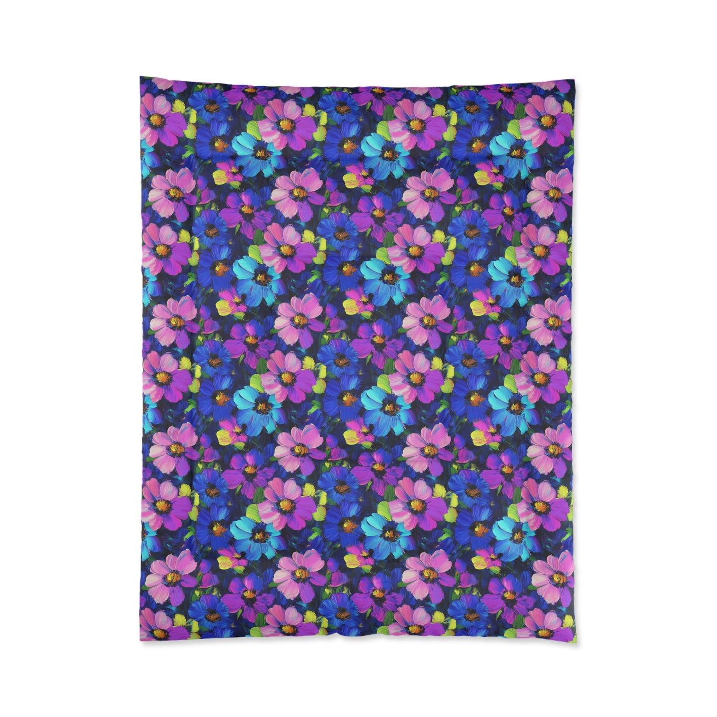 Watercolor Daisies Comforter