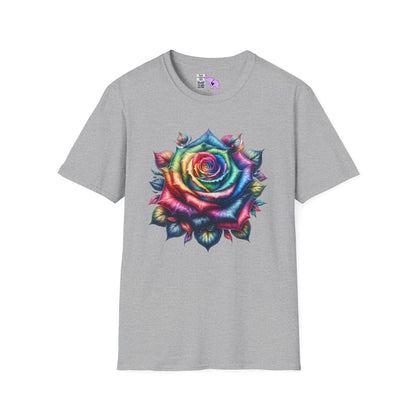 Colorful Rose Adult T-shirt