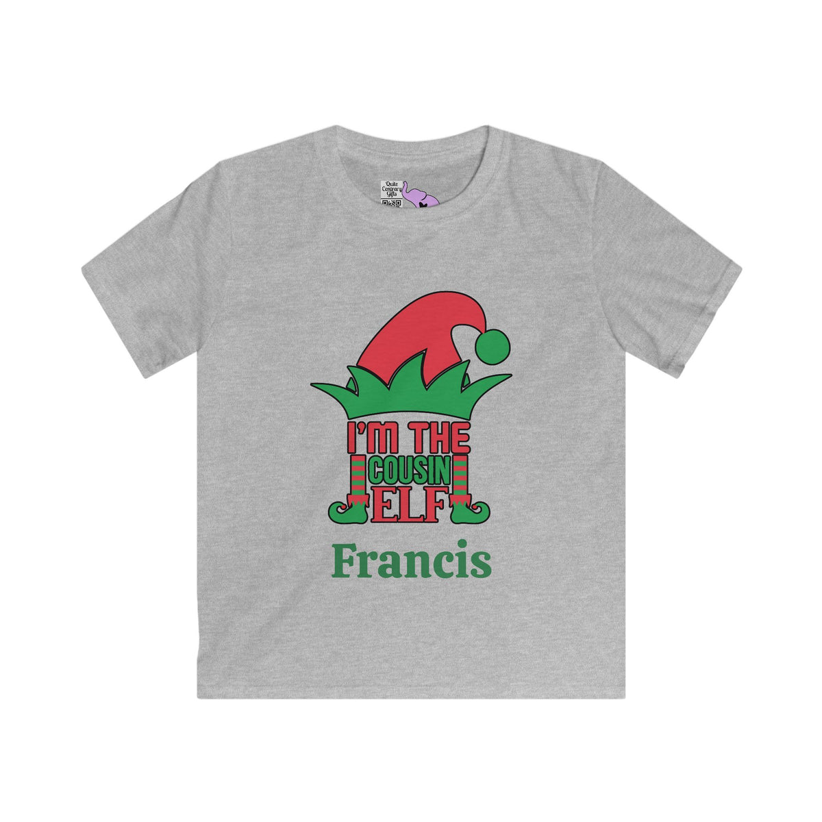 I'm The Cousin Elf Personalized Youth Softstyle Tee