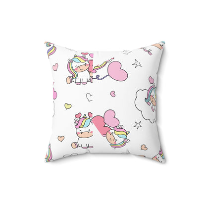 Unicorns of Love Throw Pillow