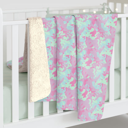 Berry Sorbet Camo Fleece Blanket