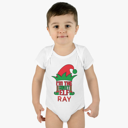 I'm The Sweet Elf Infant Baby Rib Bodysuit