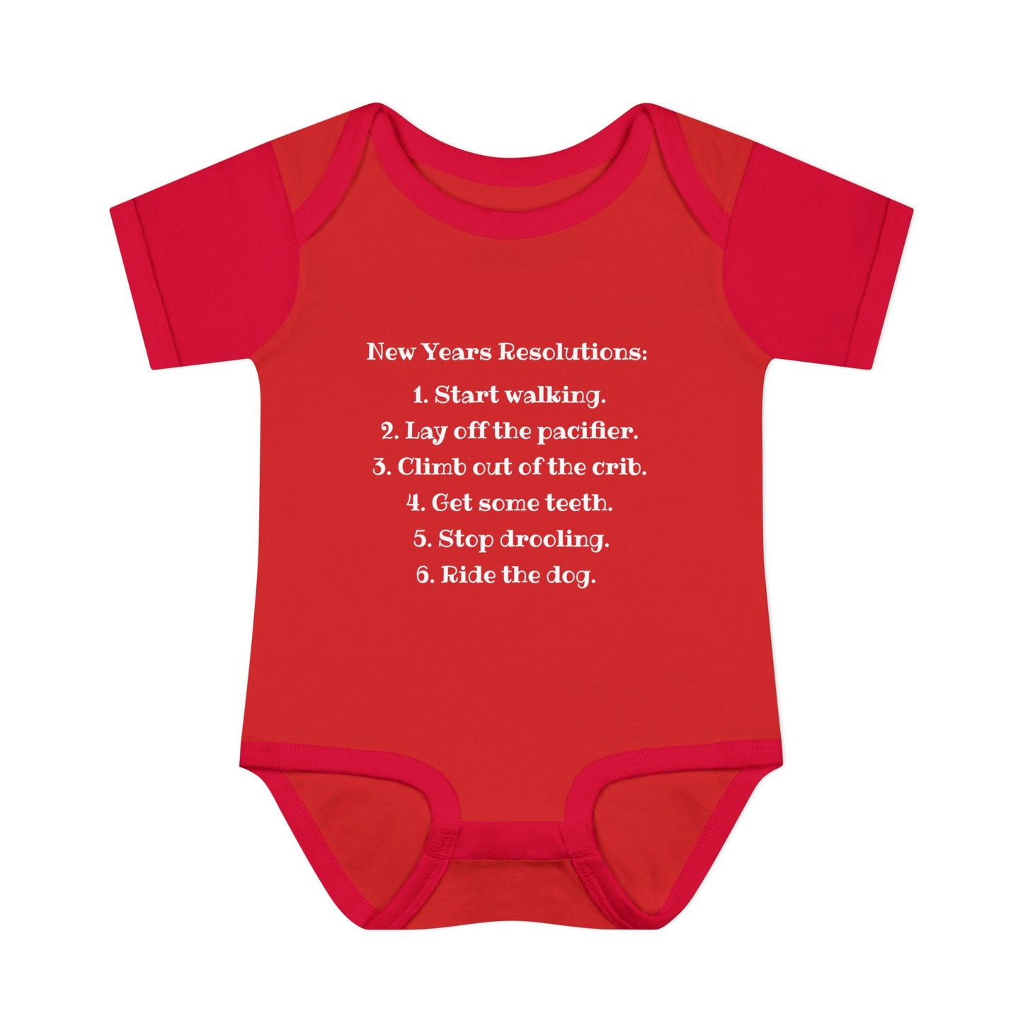 New Years Resolutions (Baby) Infant Baby Rib Bodysuit