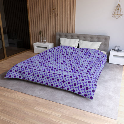 Violet Pinwheels Microfiber Duvet Cover