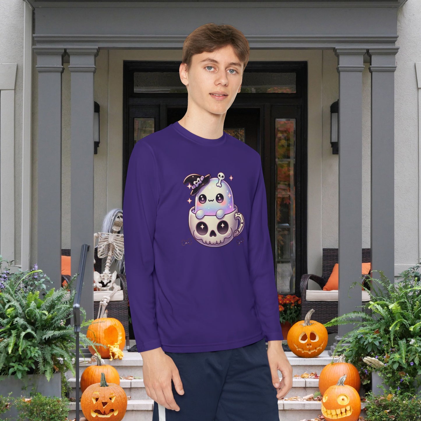 Skully Sips Youth Long Sleeve Tee