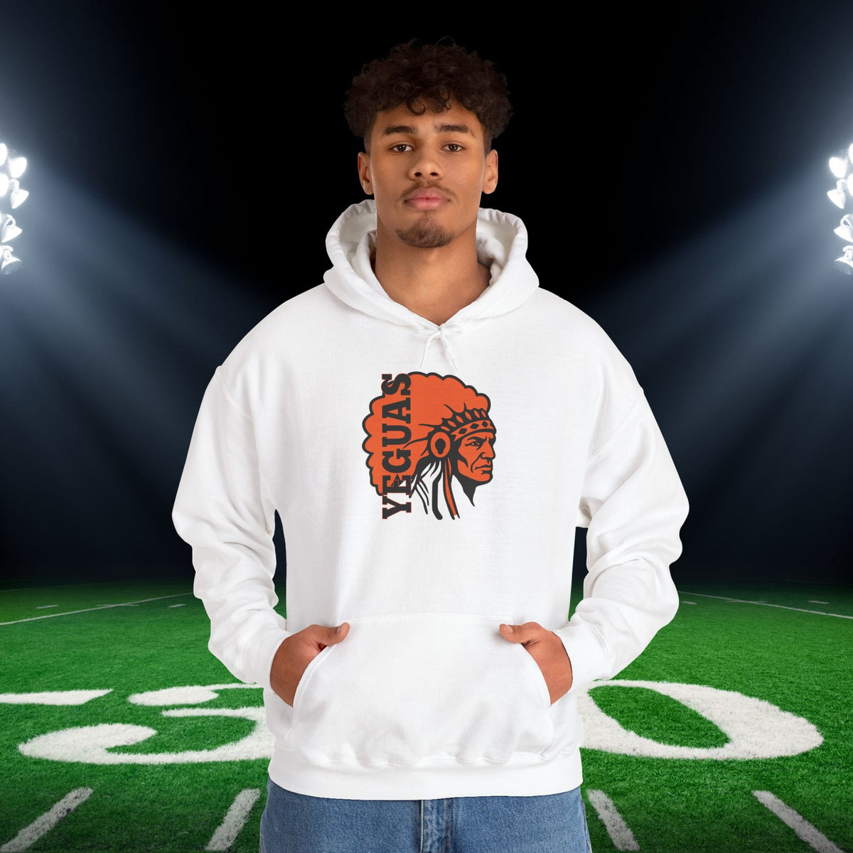Somerville Yeguas Mascot Adult Heavy Blend™ Hooded Sweatshirt