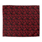 Midnight Poinsettia Garden Microfiber Duvet Cover