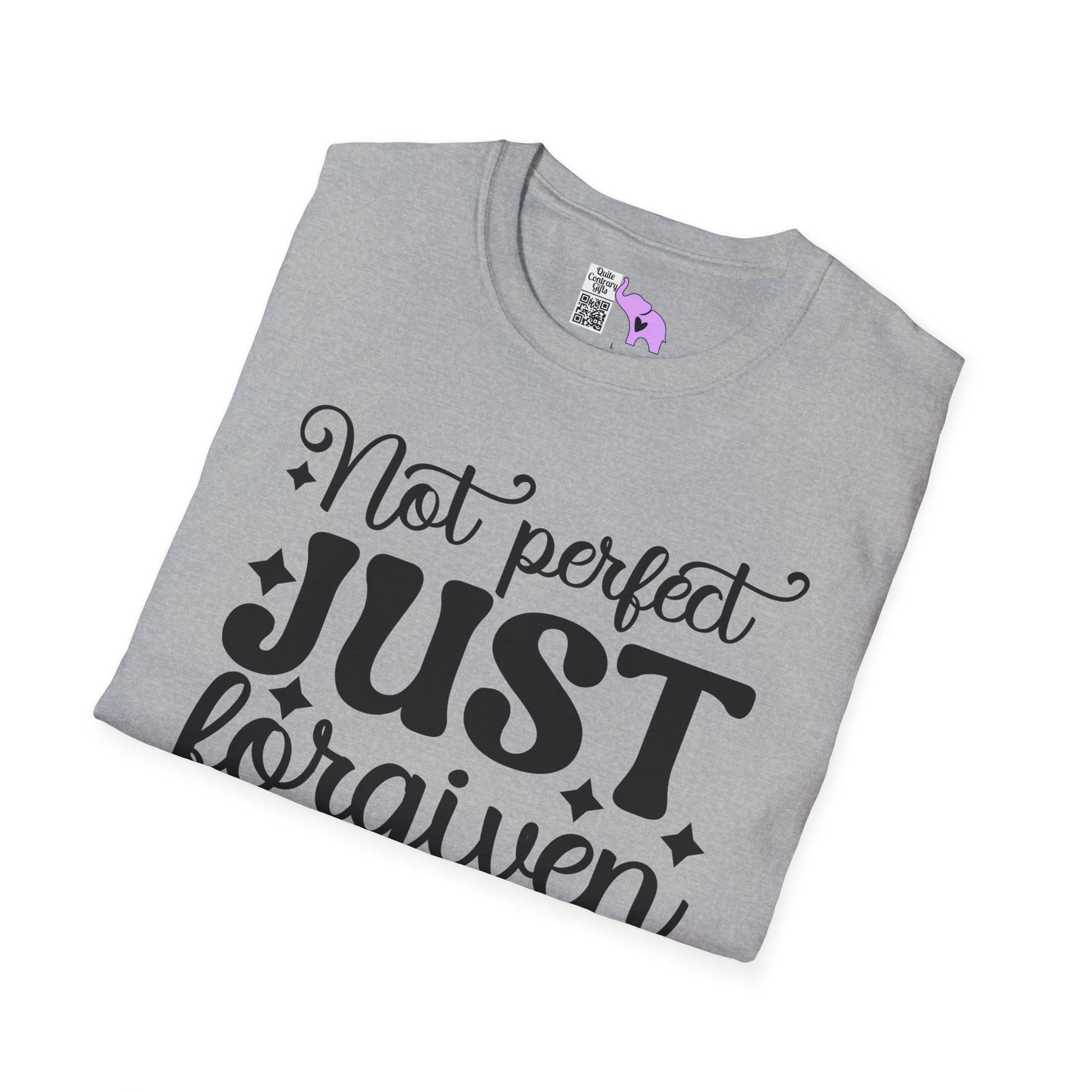 Not Perfect Just Forgiven Adult T-shirt