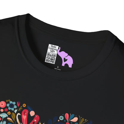 Floral Heart Adult T-shirt