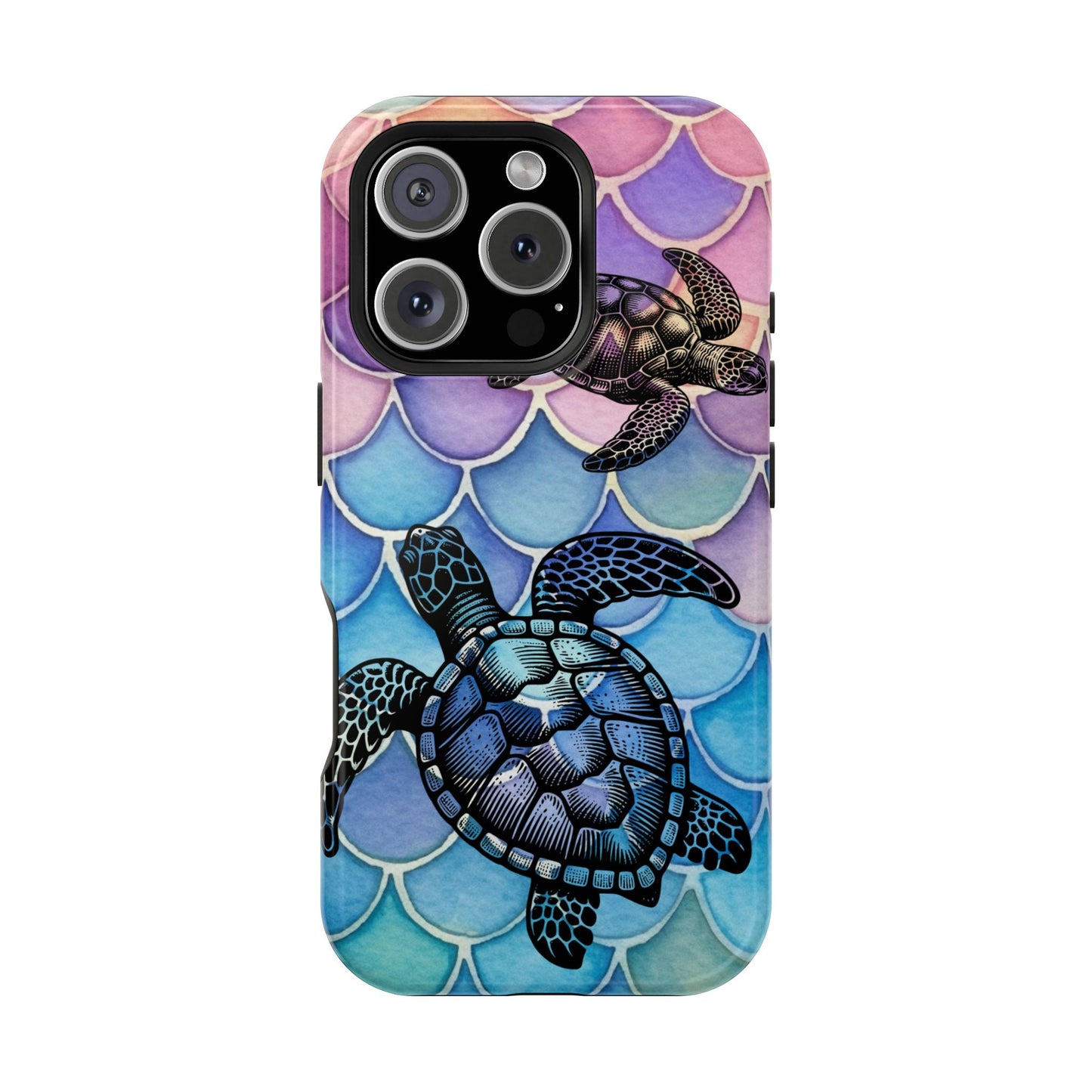 Sea Turtle Silhouette MagSafe® Compatible Tough Case for iPhone
