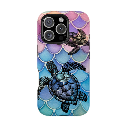 Sea Turtle Silhouette MagSafe® Compatible Tough Case for iPhone