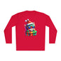 Christmas Kitten w/Gift Adult Long Sleeve Tee