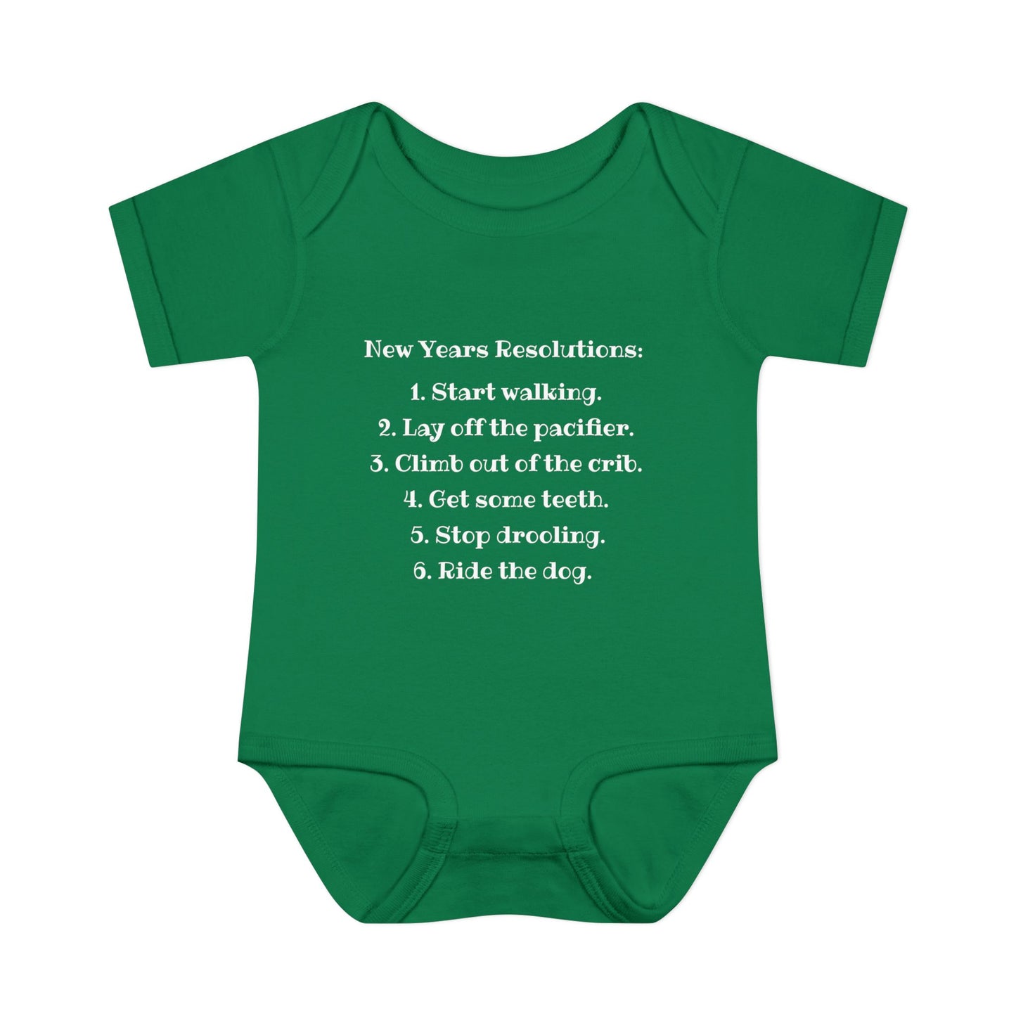 New Years Resolutions (Baby) Infant Baby Rib Bodysuit