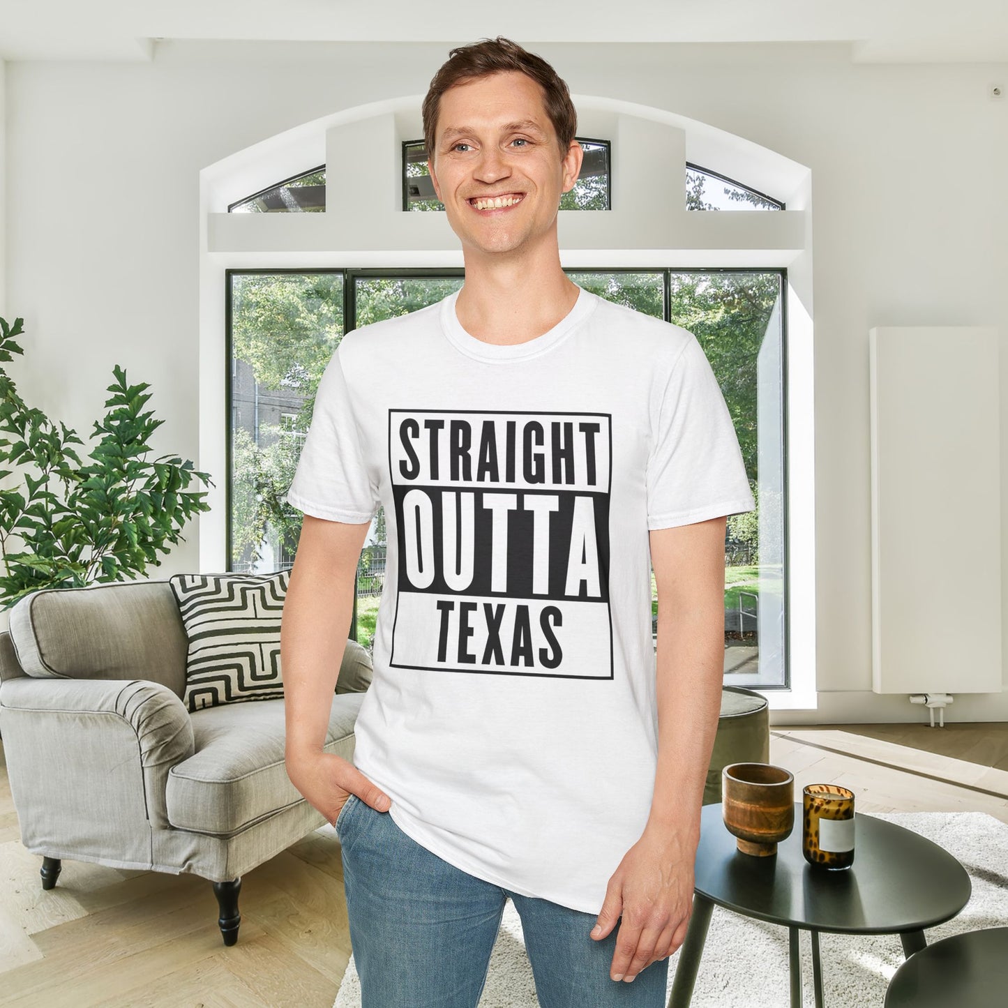 Straight Outta Texas Adult T-shirt