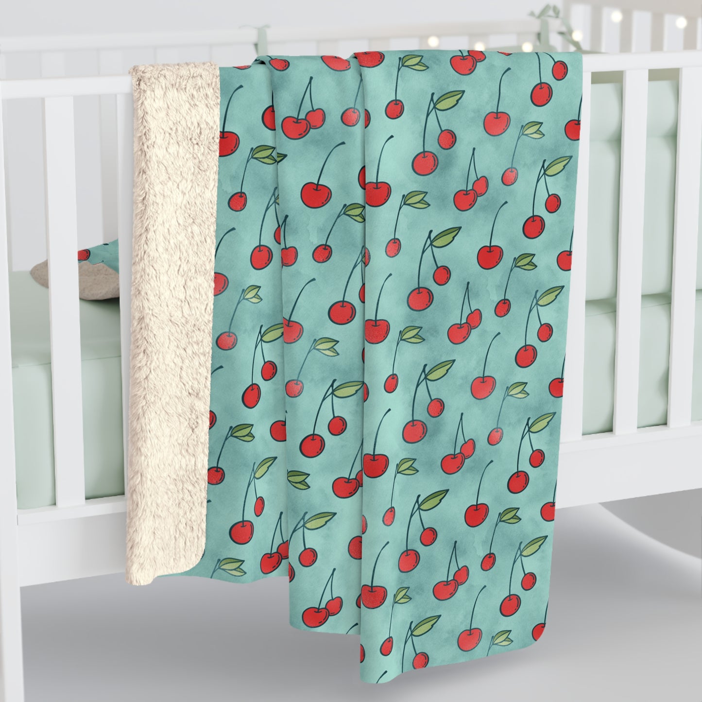 Cherry Jubilee Fleece Blanket