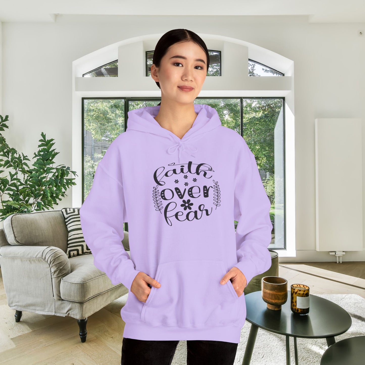 Faith Over Fear Heavy Blend™ Hooded Sweatshirt