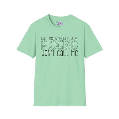 Call Me Anitsocial But Please Don't Call Me Adult T-shirt