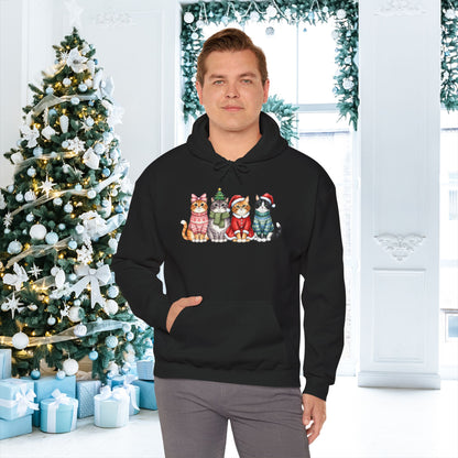 Meowy Christmas Crew Adult Heavy Blend™ Hooded Sweatshirt