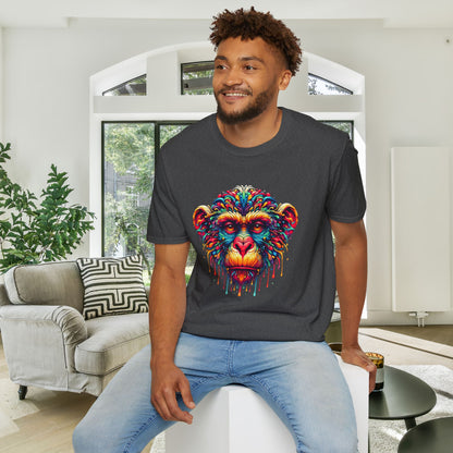Colorful Chimp Adult T-shirt