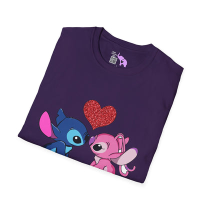 Stitch in Love 2 Adult T-shirt