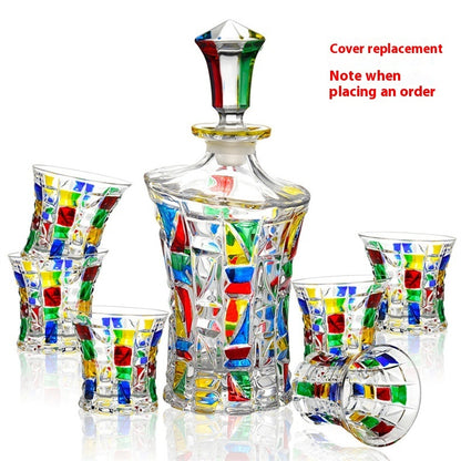 Colorful Crystal Liquor Glass Set