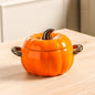 Pumpkin-shaped Ceramic Soup Bowl With Lid