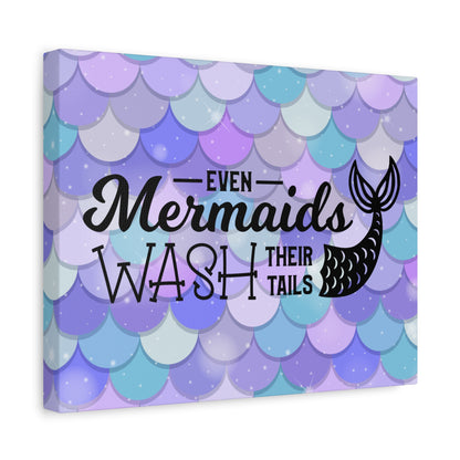 Even Mermaids Wash Their Tails 2 Canvas Art