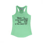 Drink In My Hand Toes In The Sand Women's Ideal Racerback Tank