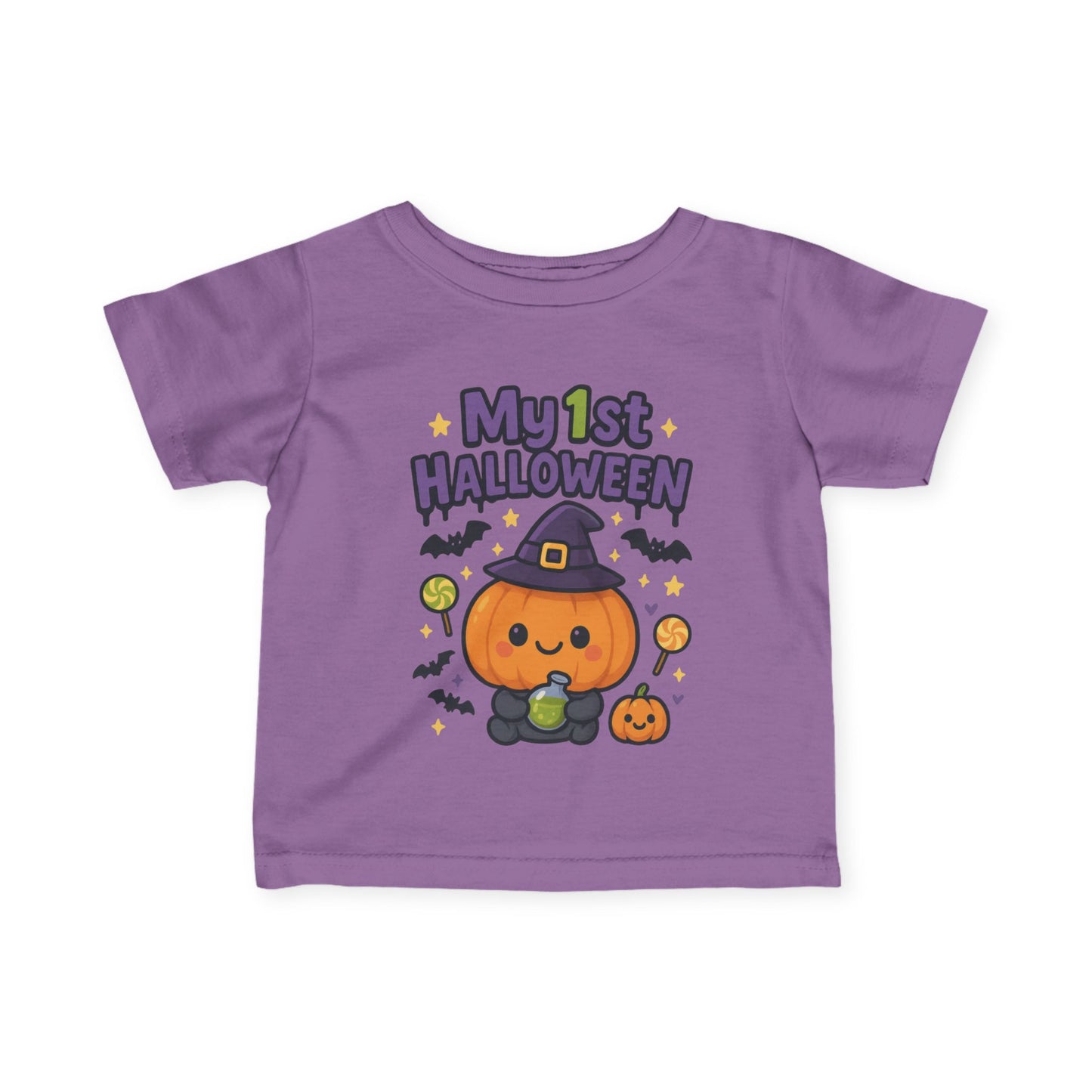 My 1st Halloween (Cute Pumpkin) Infant Soft T-Shirt