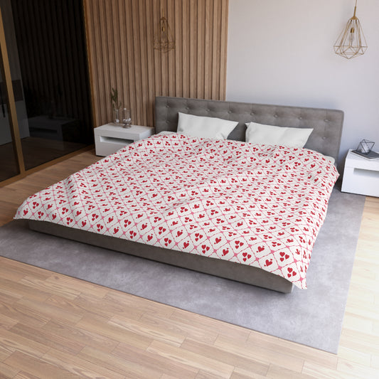 Cupid’s Lattice Microfiber Duvet Cover