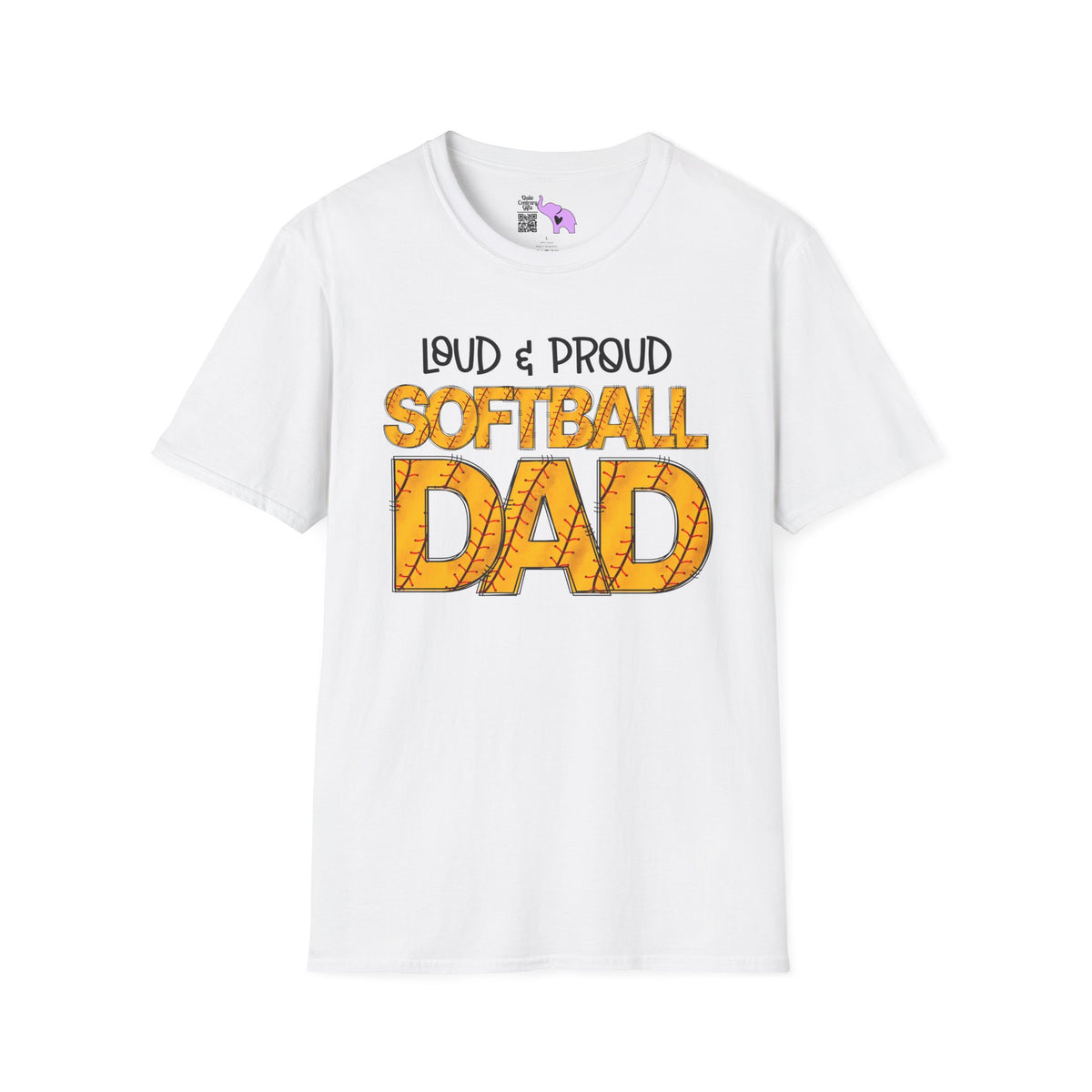 Loud & Proud Softball Dad Adult T-shirt