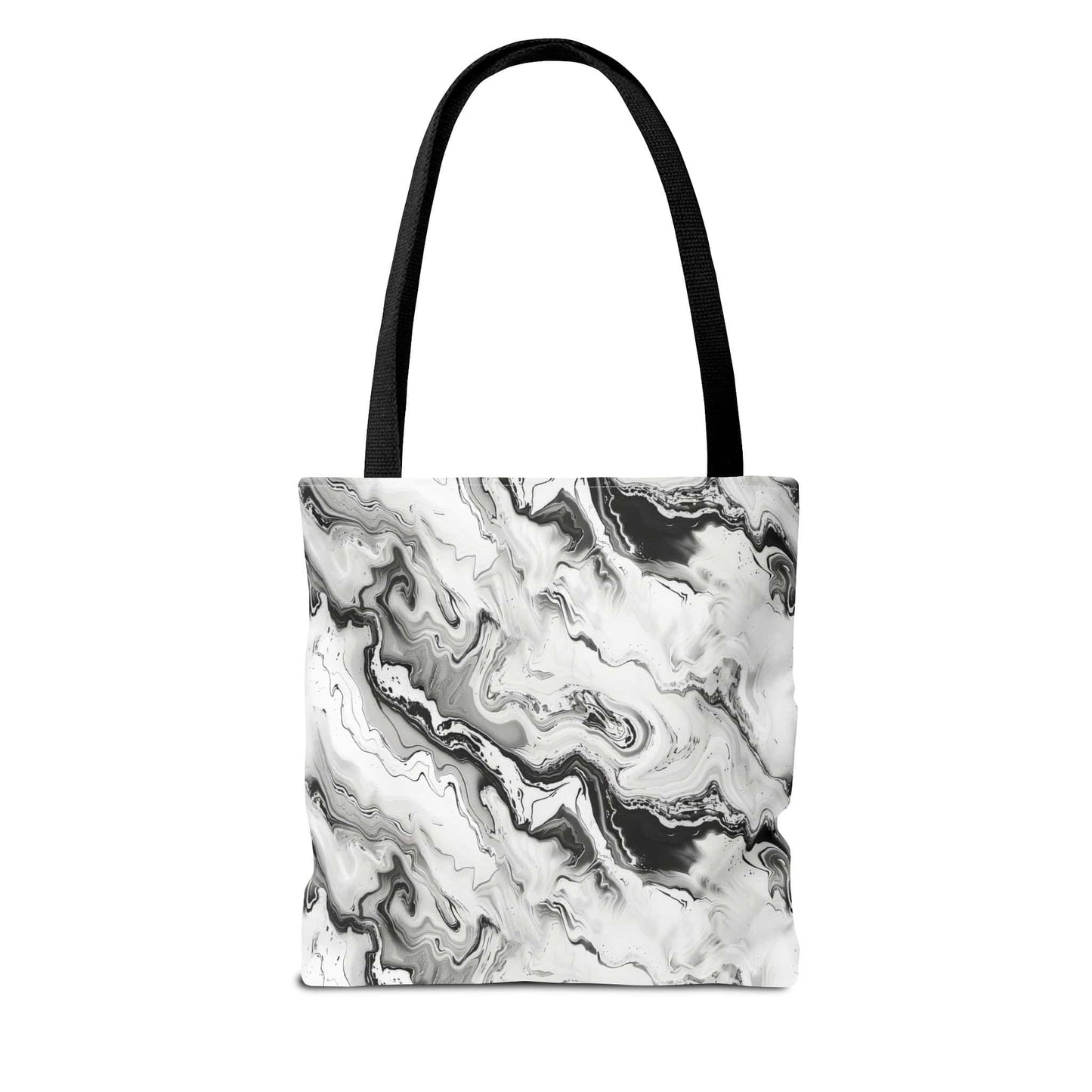 Frost Veil Marble Canvas Tote Bag