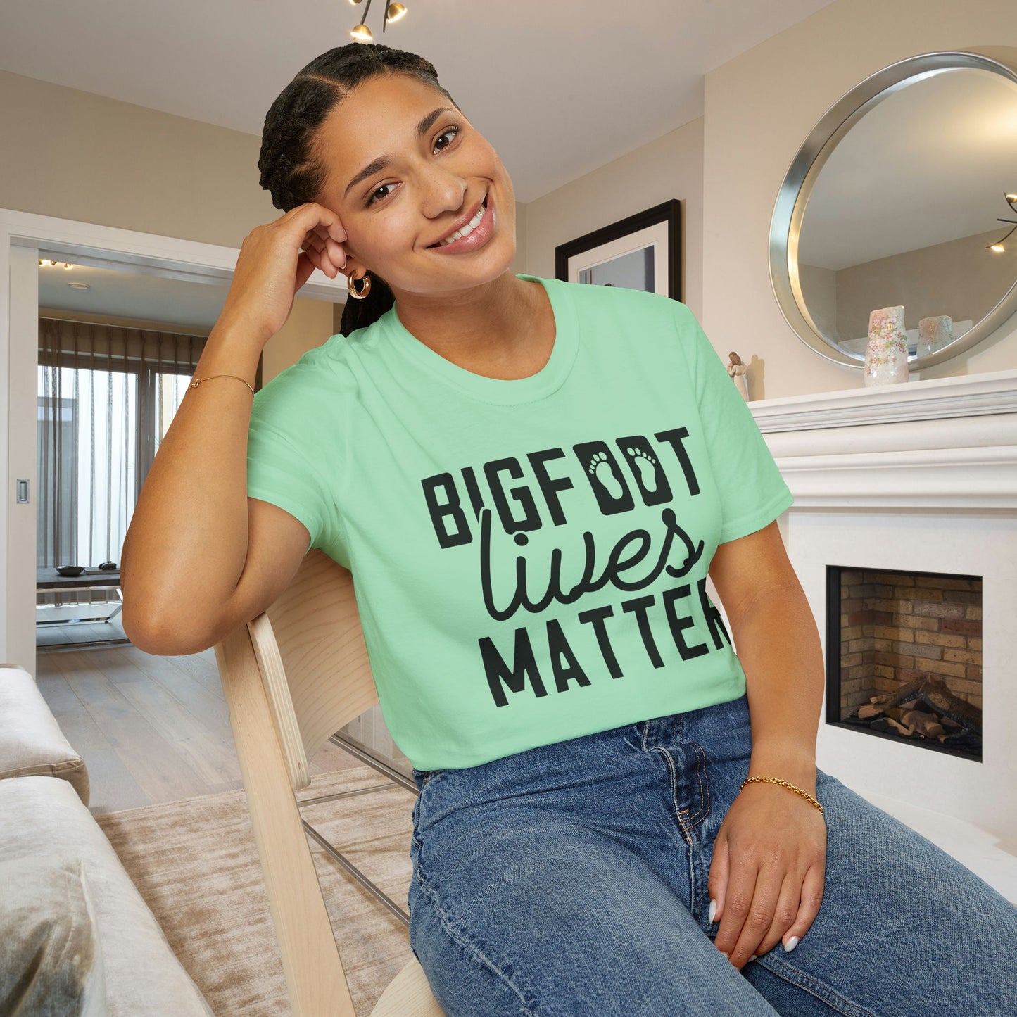 Bigfoot Lives Matter Adult T-shirt