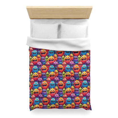 Happy Little Monsters Microfiber Duvet Cover