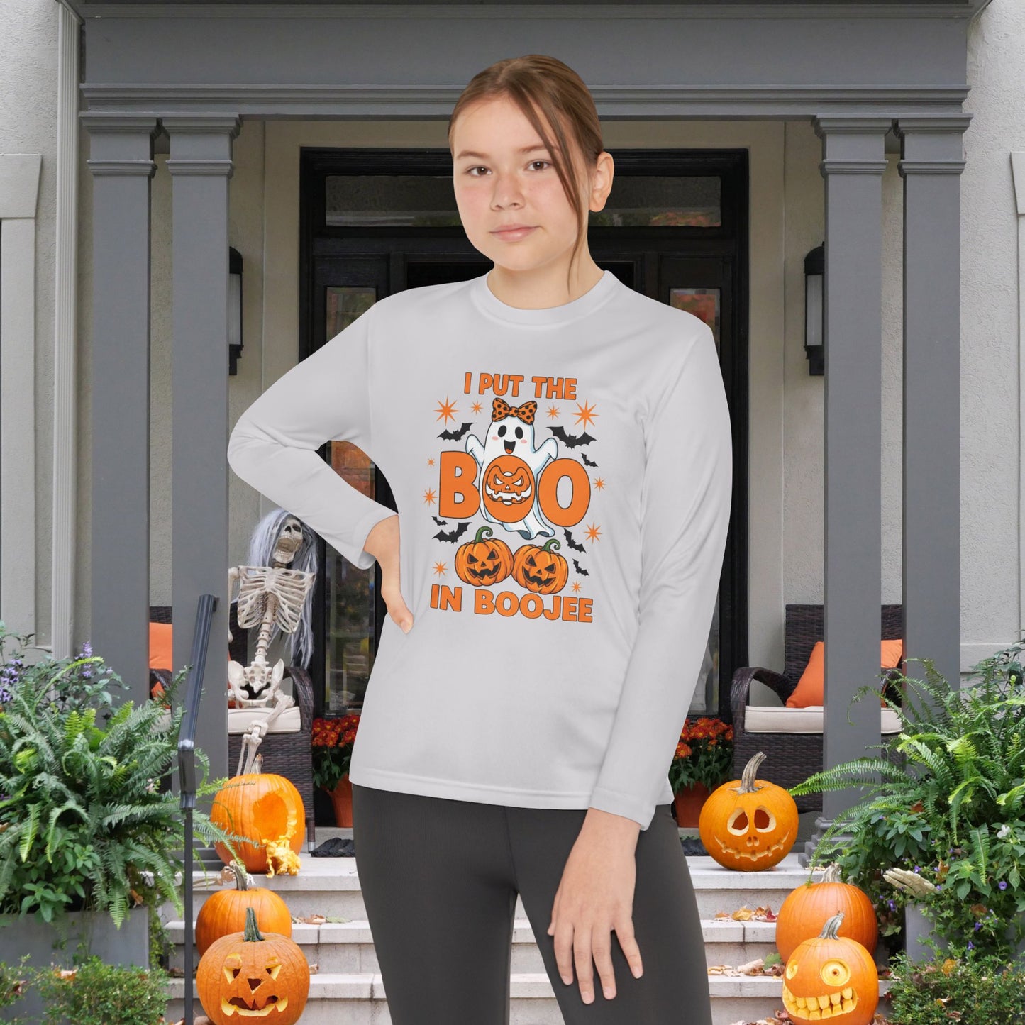 I Put the Boo in Boojee Youth Long Sleeve Tee