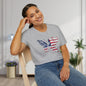 American Flag Butterfly Adult T-shirt