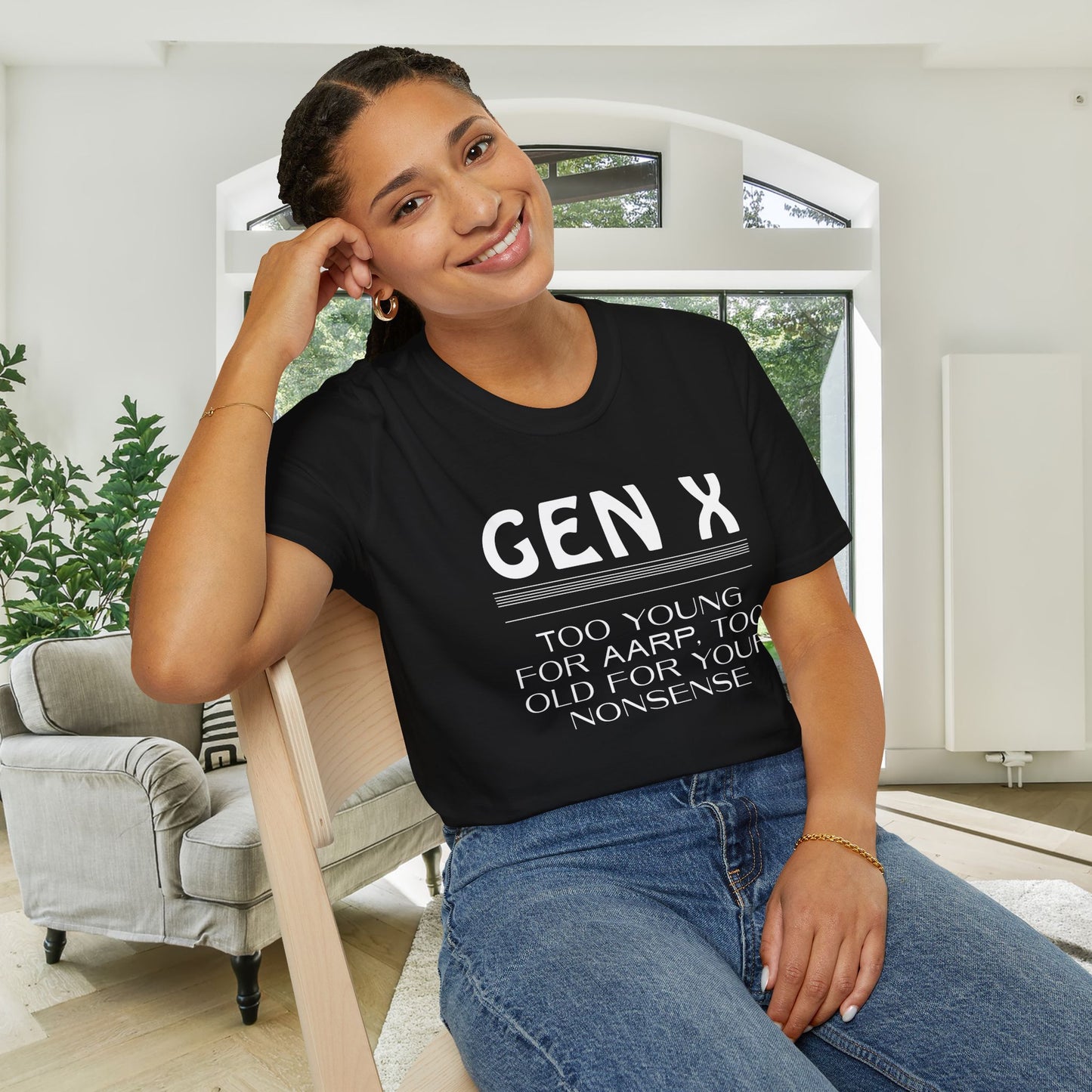 Gen X Too Young for AARP Too Old For Your Nonsense Adult T-shirt