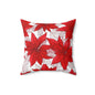 Christmas Blossom Sketch Throw Pillow