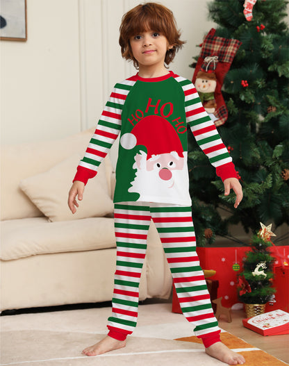 Ho Ho Ho Holiday Stripes Family Pajamas