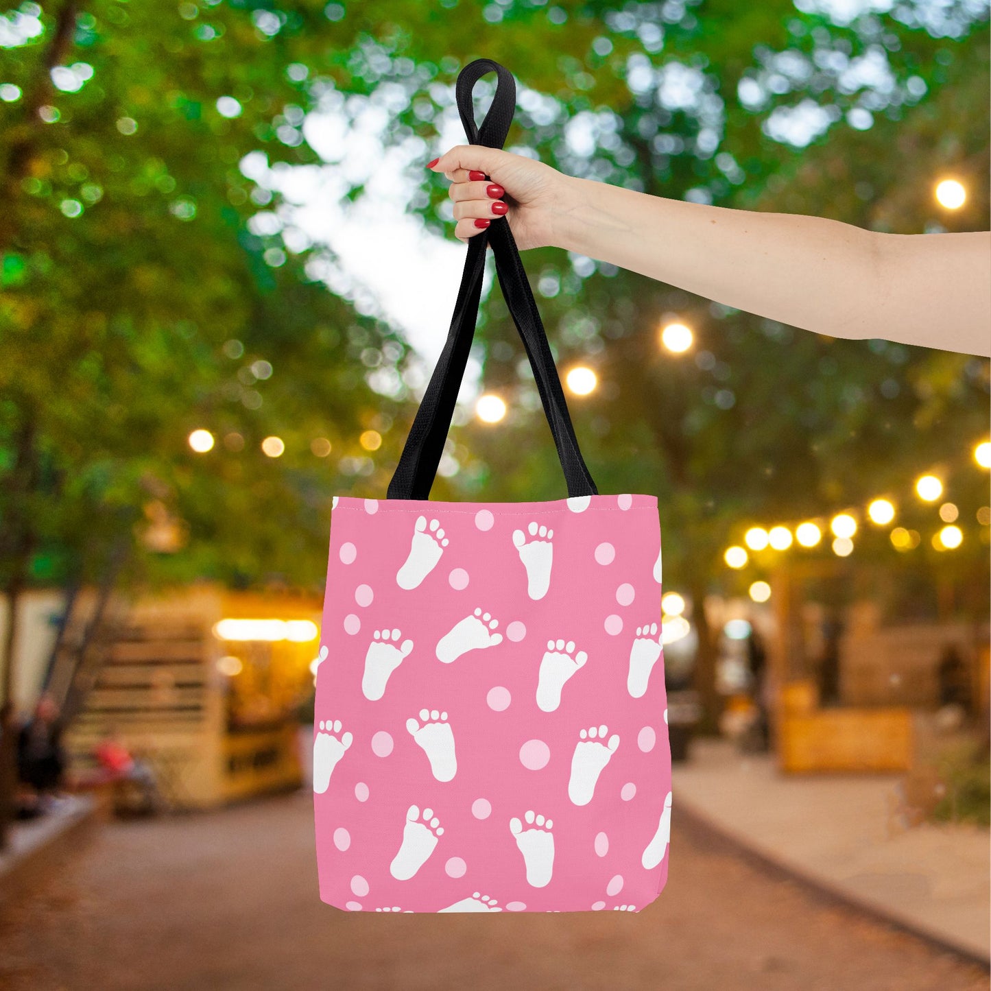 Baby Steps in Pink Canvas Tote Bag