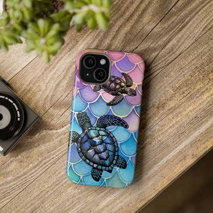 Sea Turtle Silhouette MagSafe® Compatible Tough Case for iPhone