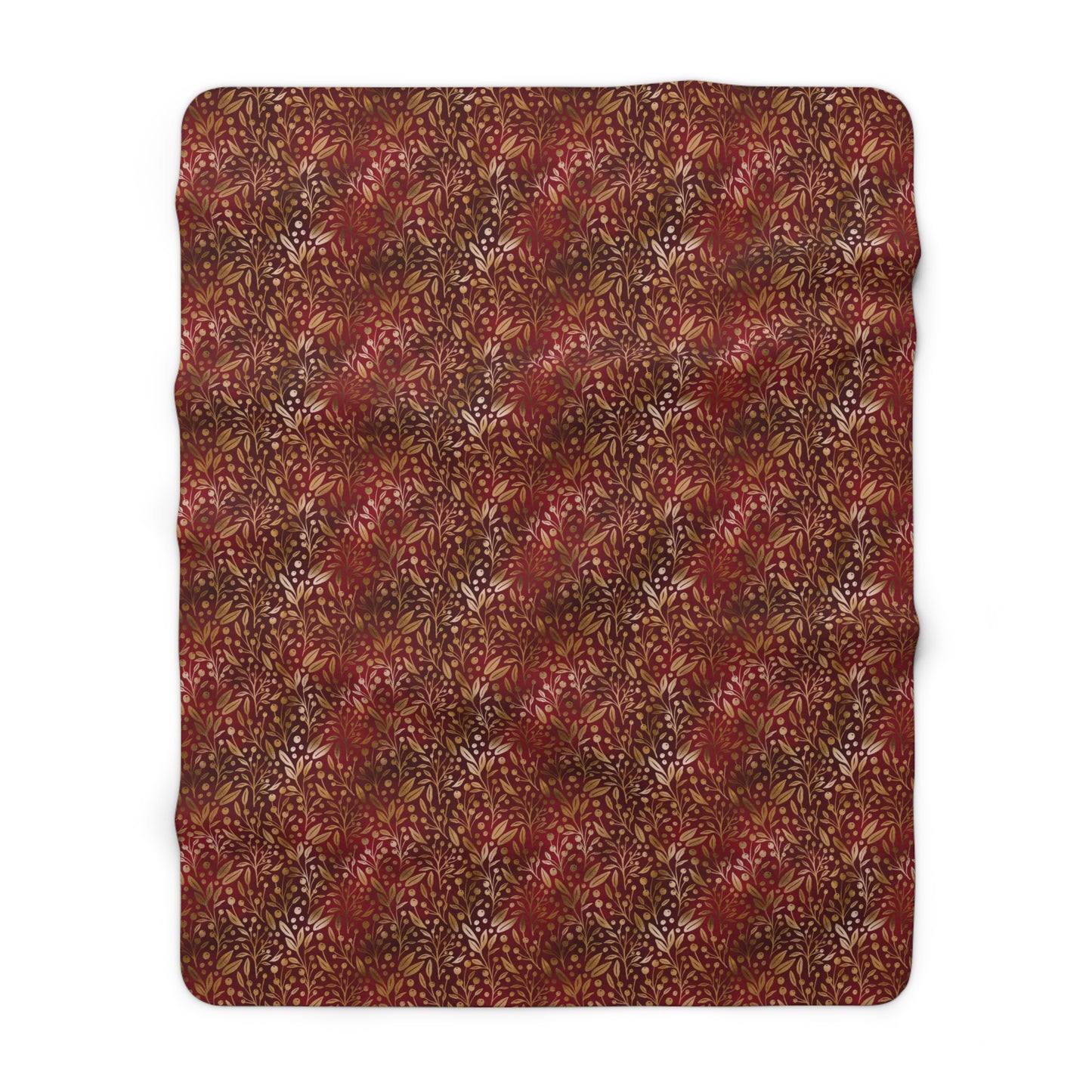 Royal Ember Blossoms Fleece Blanket