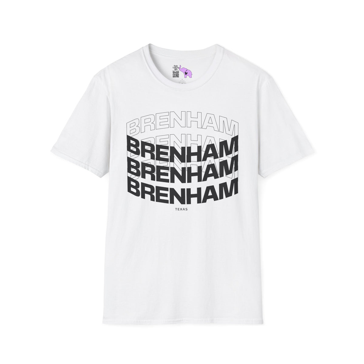 Brenham (Triple Arched) Texas Adult T-shirt