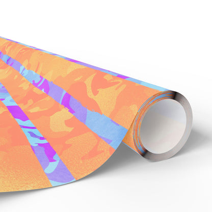 Split Spectrum Camo Wrapping Paper