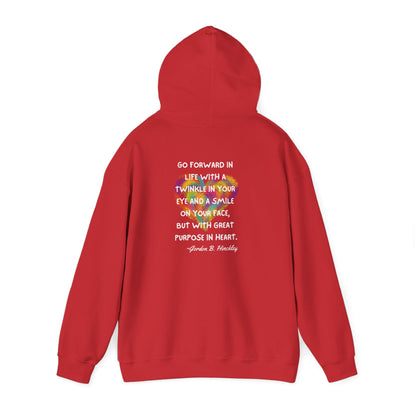 Go With Purpose In Heart Heavy Blend™ Hooded Sweatshirt