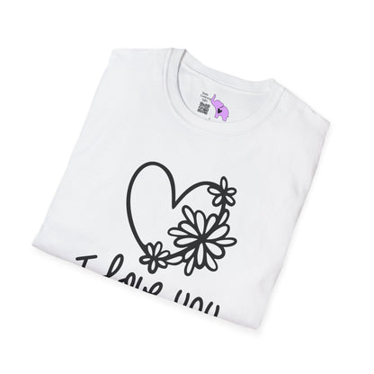 I Love You To The Beach Adult T-shirt