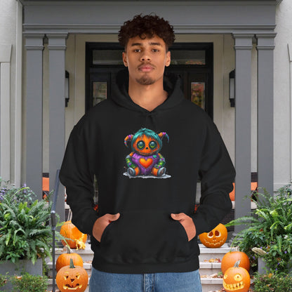 Patchwork Pumpkin Heart Heavy Blend™ Hooded Sweatshirt