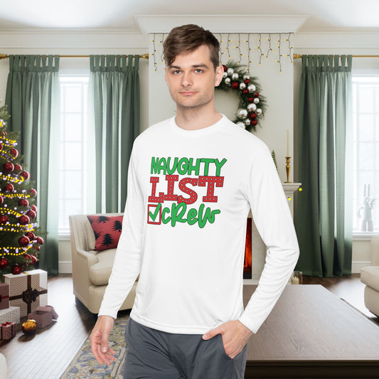 Naughty List Crew Adult Long Sleeve Tee