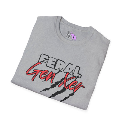 Feral GenXer w/Claws Adult T-Shirt